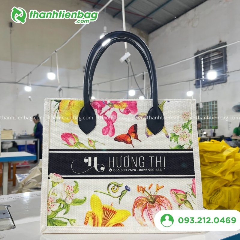  Túi vải đay quà tặng mỹ phẩm thân thiện với môi trường 