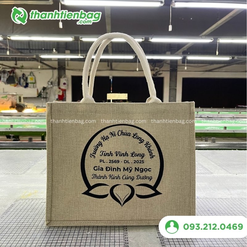 Mẫu túi vải đay phật giáo 1