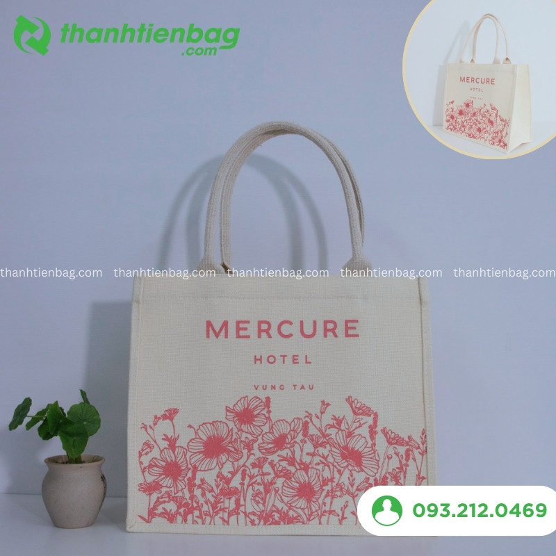 mẫu túi vải đay quà tặng khách sạn 3