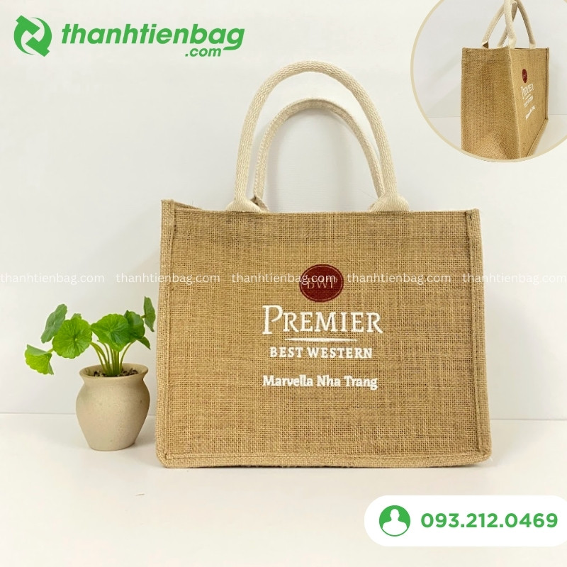 mẫu túi vải đay quà tặng khách sạn 2