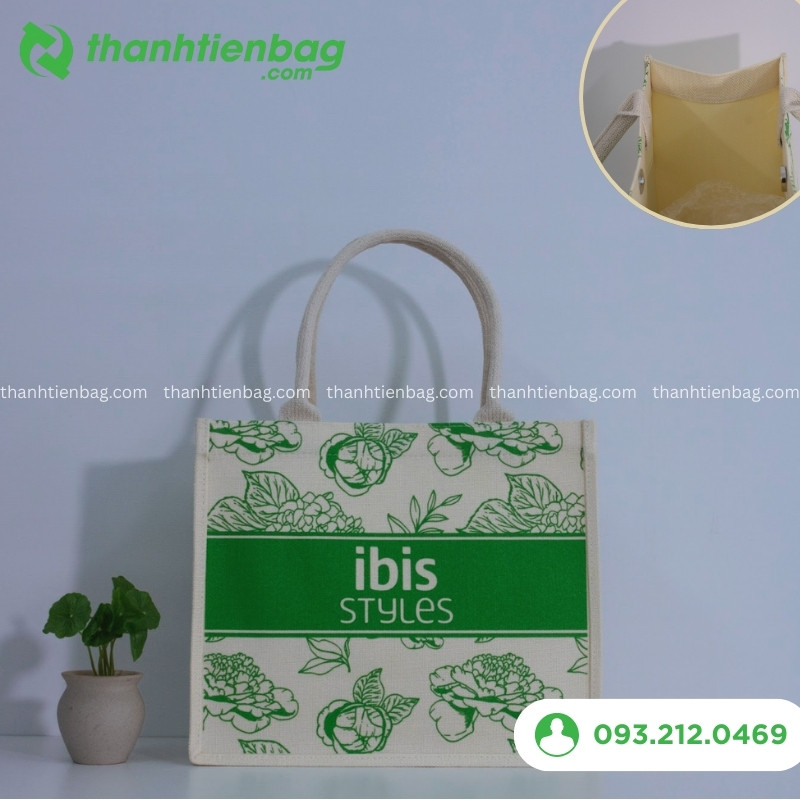 mẫu túi vải đay quà tặng khách sạn 1
