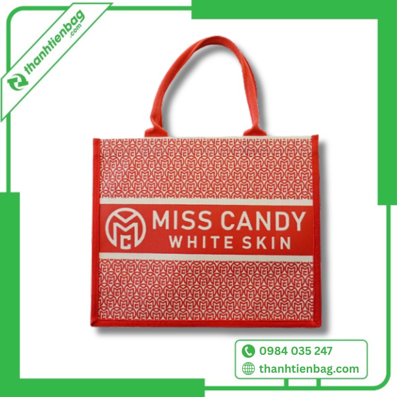 Túi Vải Đay - Linen Miss Candy